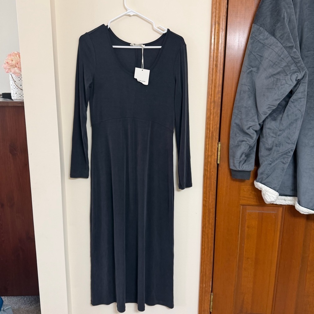 Everlane NWT Elegant Black Long Sleeve Dress